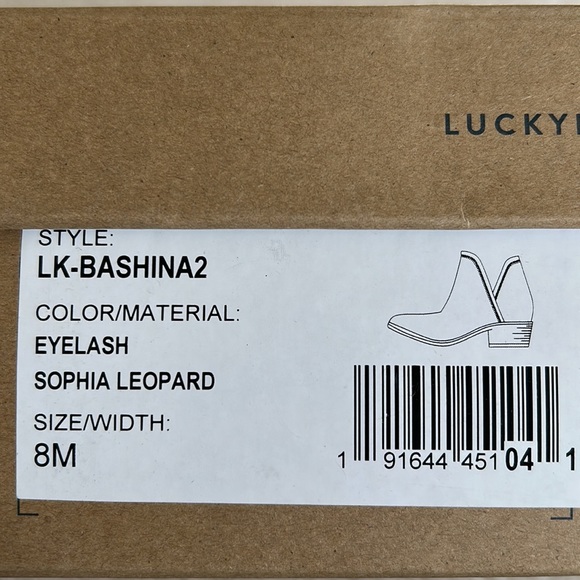 NWT Lucky Brand Bashina Leopard Ankle Boots Size 8 - Picture 5 of 9